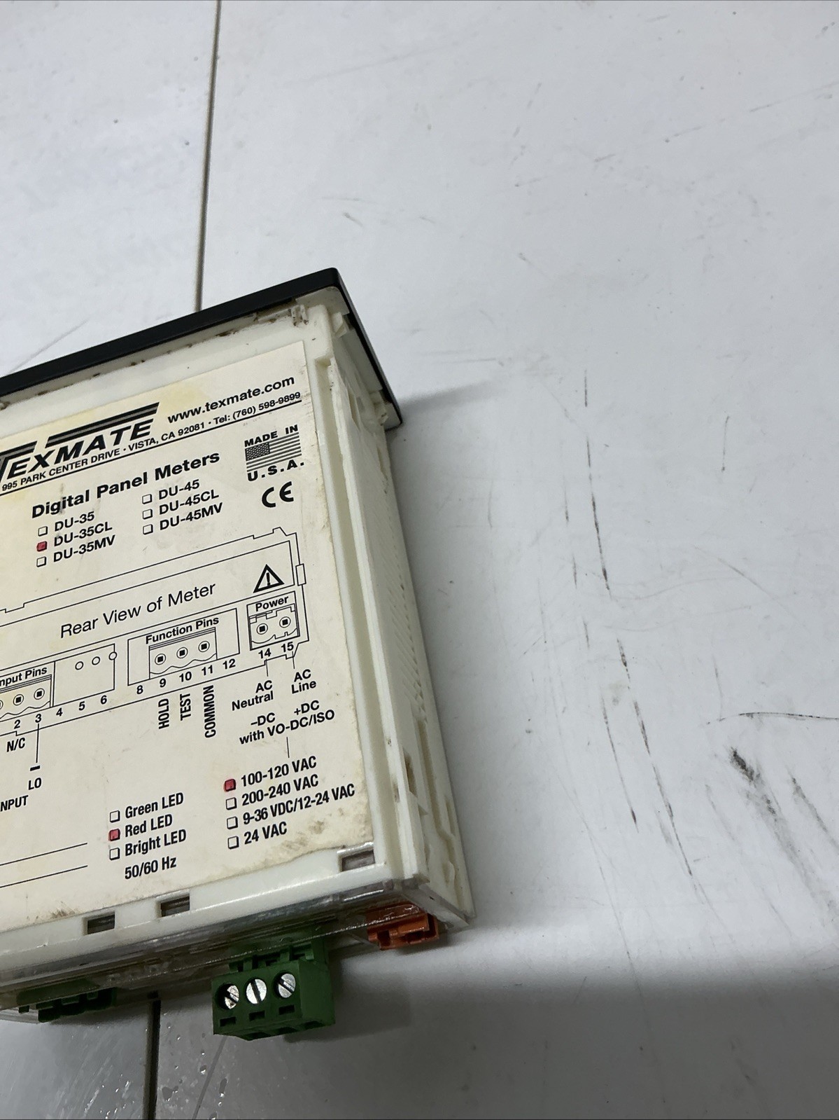 Texmate DU-35CL Panel meter Z-944