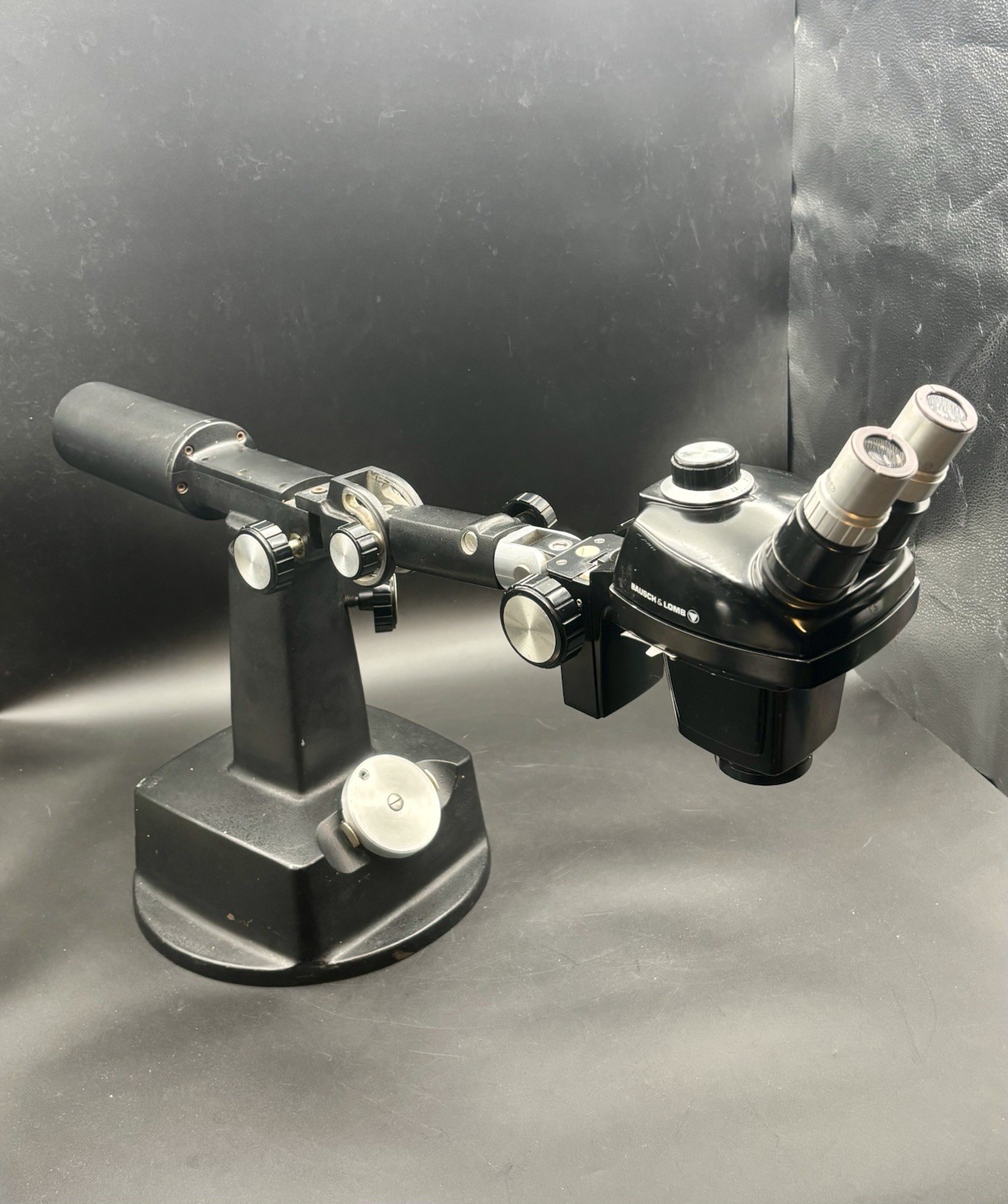 Vintage Bausch & Lomb StereoZoom 3 Microscope + Heavy Duty Boom Stand