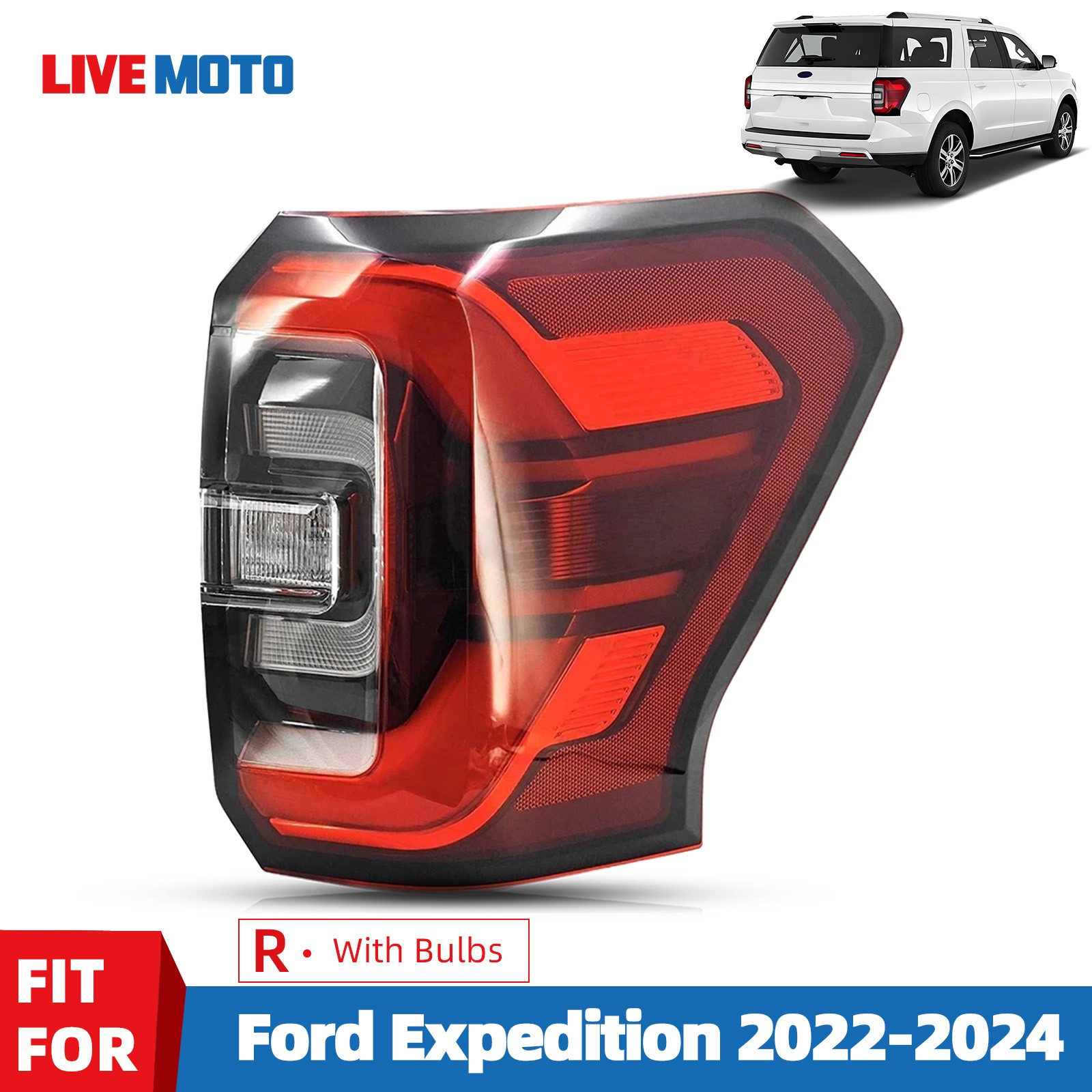 For 2022-2025 Ford Expedition Limited /King Ranch /Platinum LED Tail Light Right