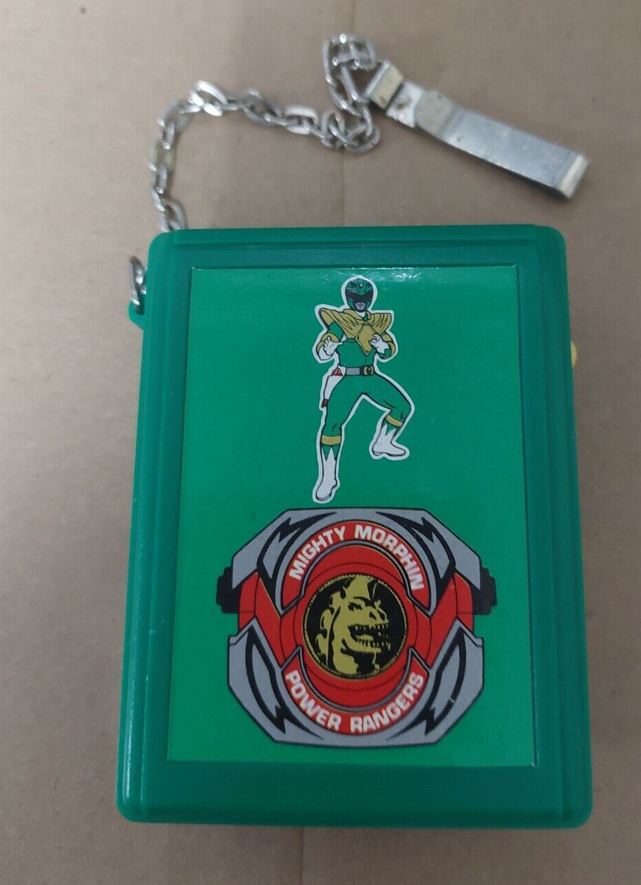 1993 hope Ind. 3 Function Beeper Green Ranger Mighty Morphin Power Rangers works