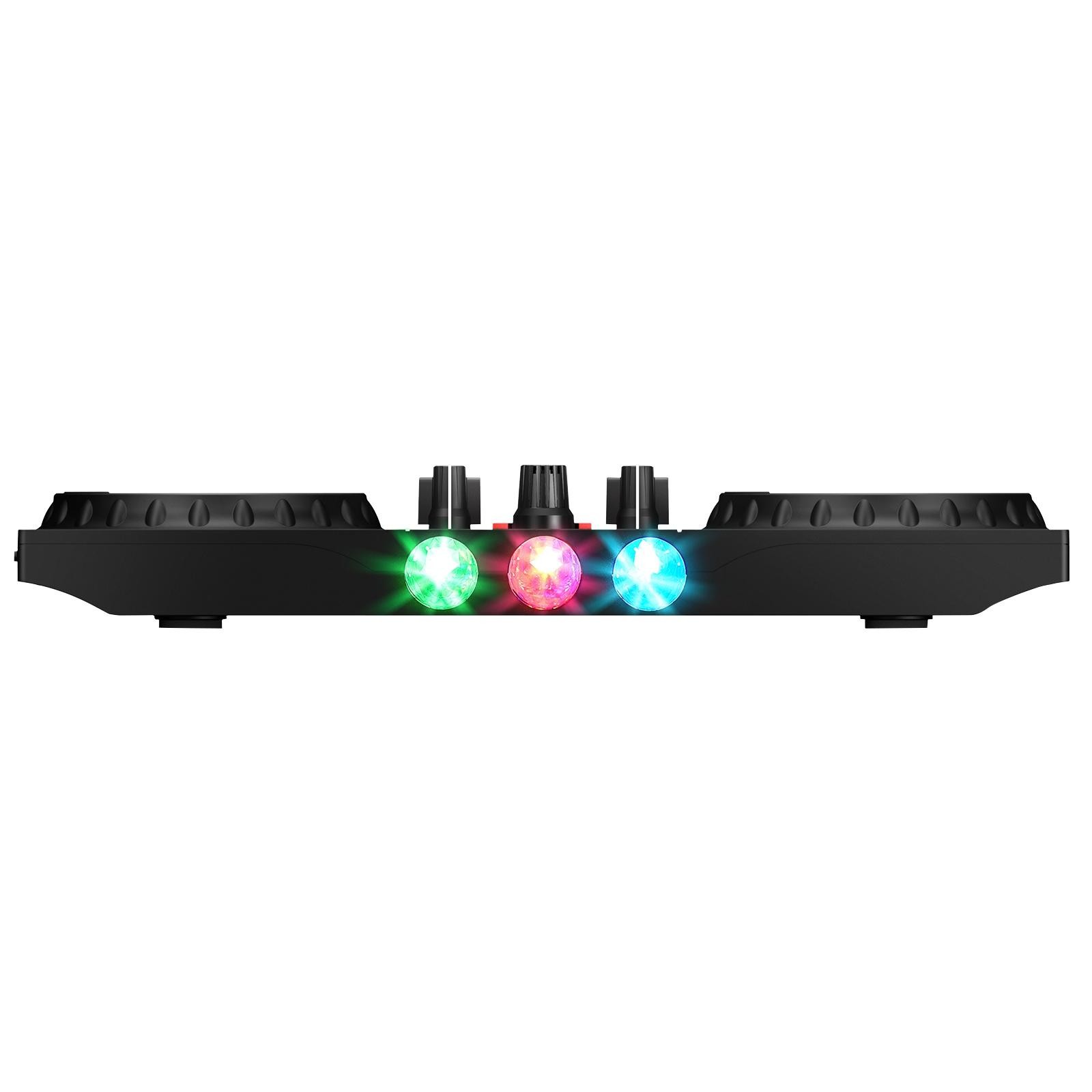 Numark Party Mix II DJ Controller w Lights & 2 Gemini 12" PA Speakers