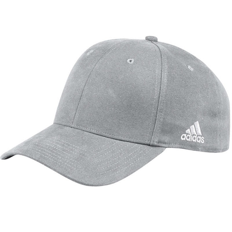 Adidas STR Flex Cap Mens Cap Baseball Peak Hat Logo Light Grey M L XL XXL