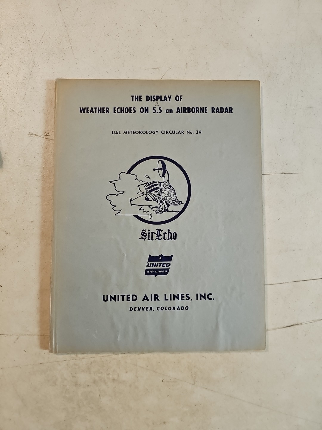 United Air Lines The Display of Weather Echoes on the 5.5 cm Airborne Radar 1966