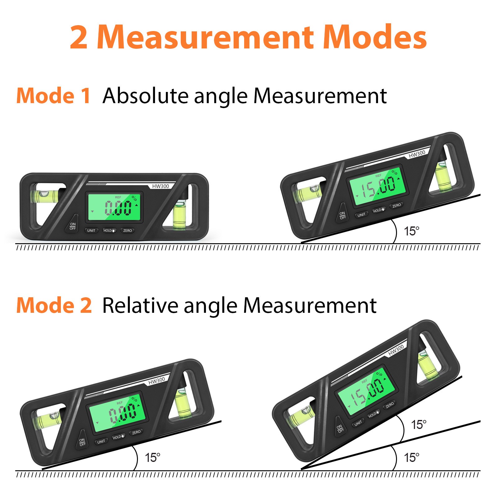 Portable Magnetic Digital Level Tool Inclinometer Protractor Measuring Tool