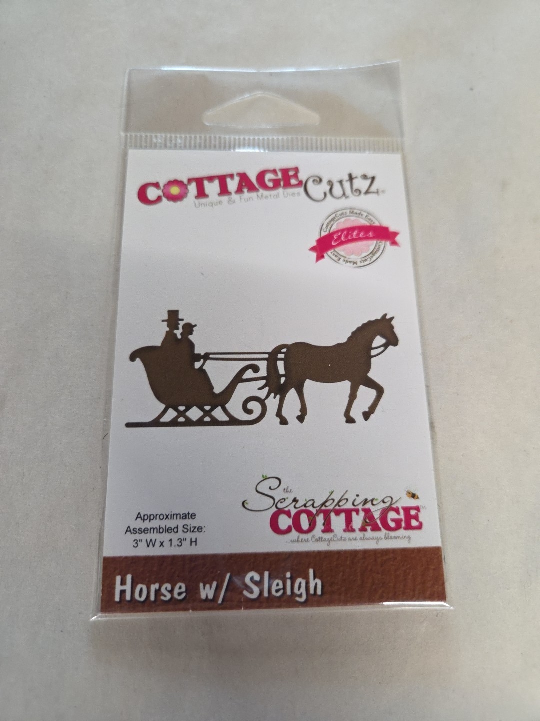 Cottage Cutz Die Horse With Sleigh