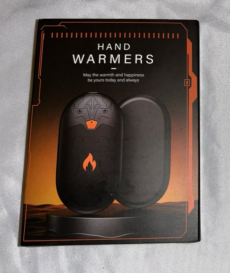 Hand Warmers Electric Rechargeable Black NEW IN BOX