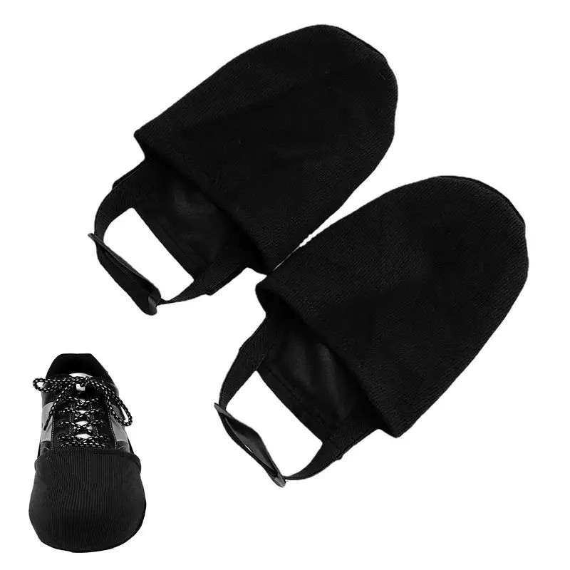 1 Pairs Covers Adjustable Bowling Shoe Slider Cotton Bowling Shoe Cover Black
