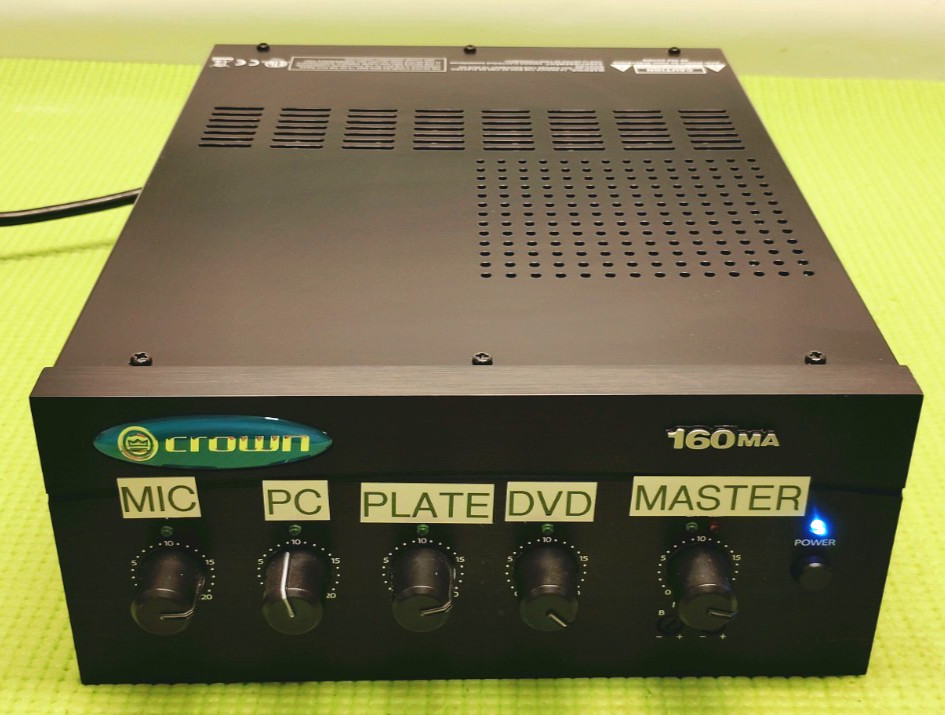 Crown 160MA 4-Channel 60-Watt Mixer/Amplifier - Used