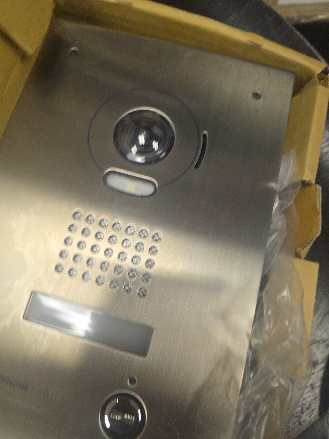 Aiphone IS-DVF Video Doorbell - Silver - New