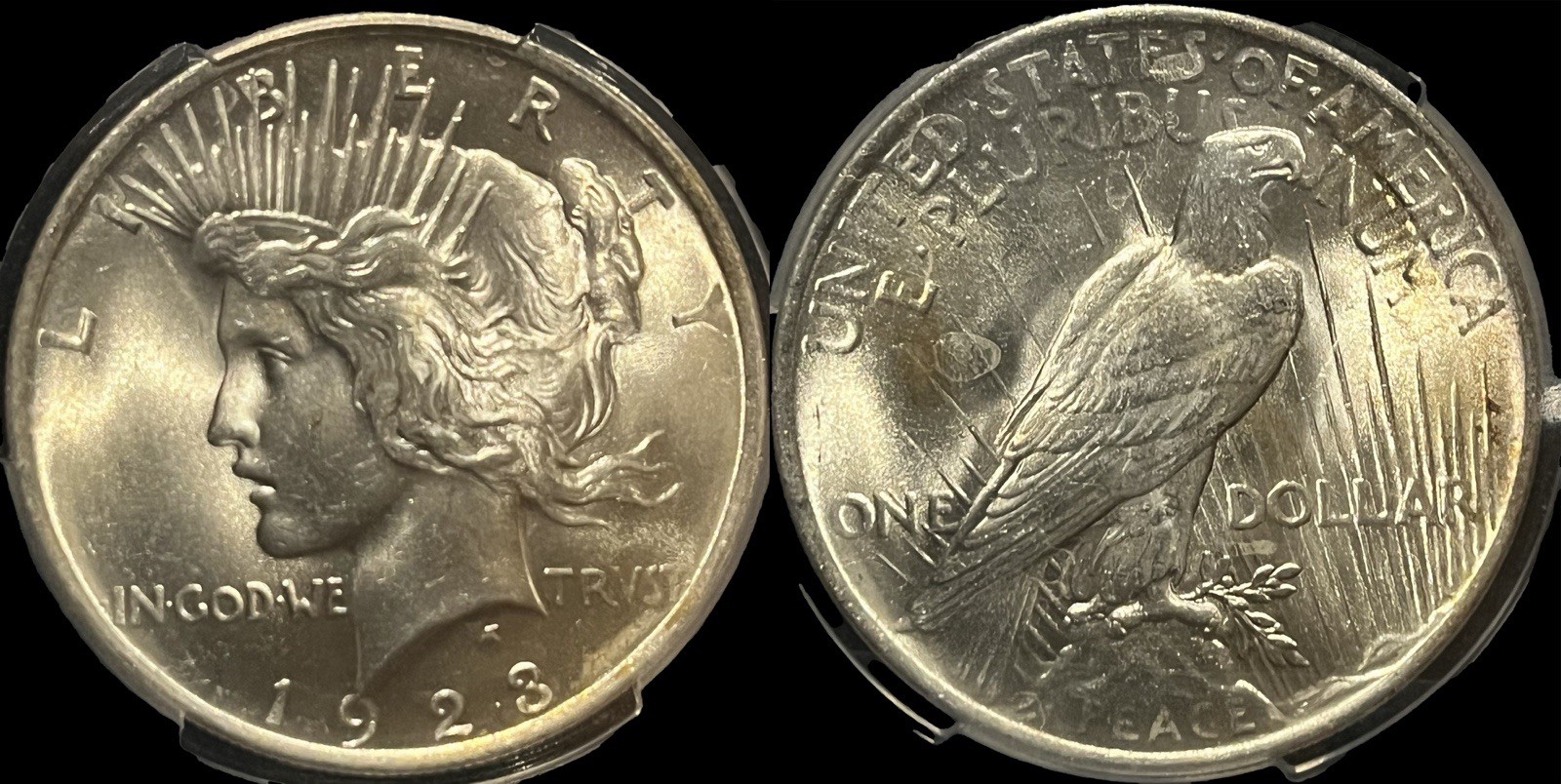 1923 Pcgs Ms65 Peace Dollar