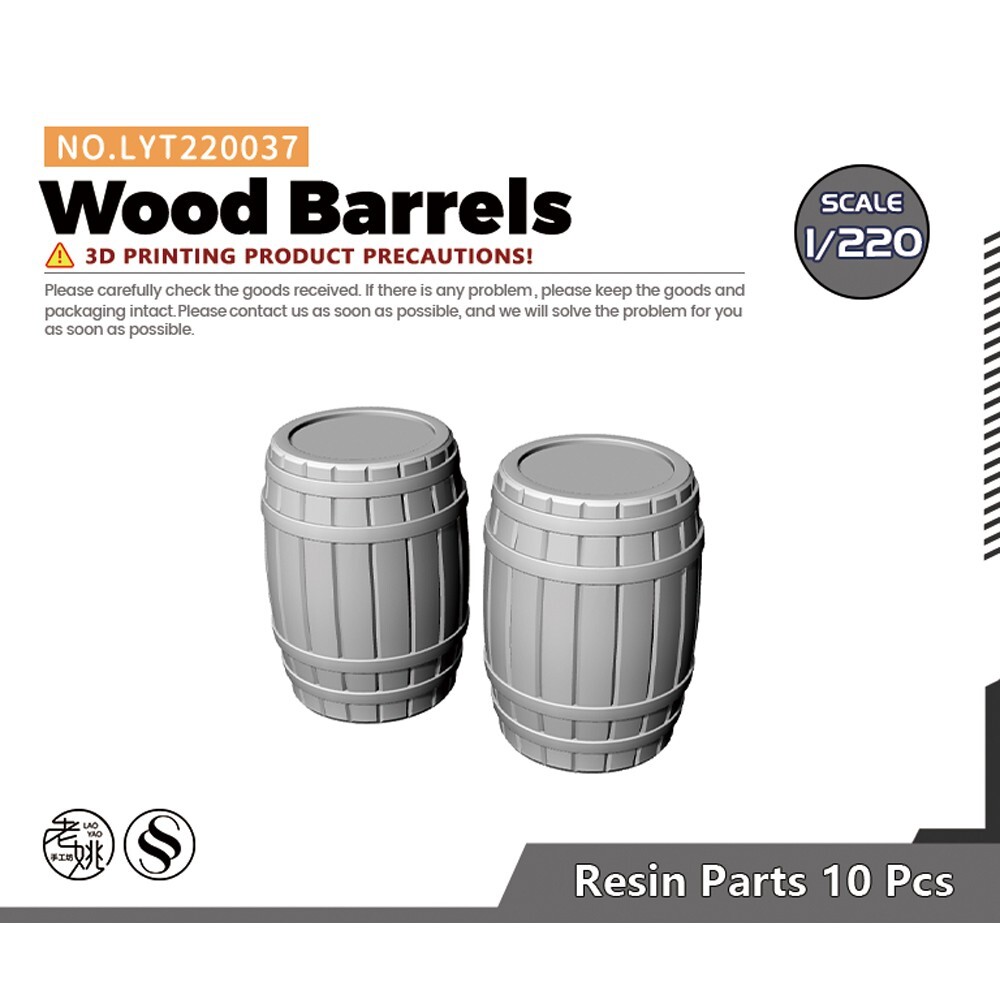 Z Scale 1/220 Wood Barrels For Model Railroads Display Prop