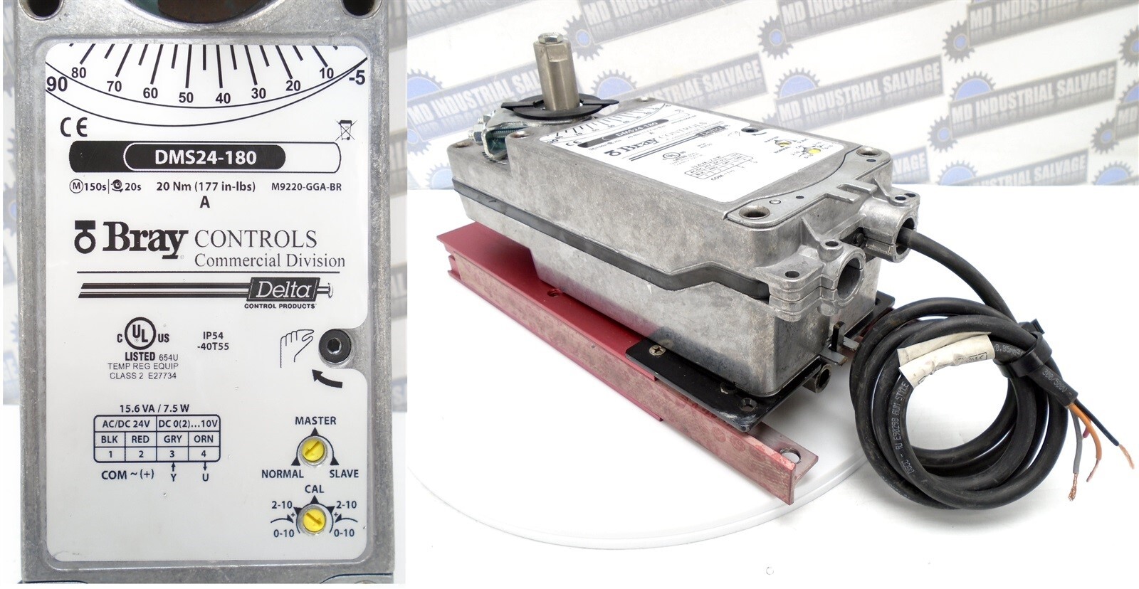 BRAY - DMS24-180-A - SPRING RETURN ACTUATOR 90° - 24 VAC/VDC - 180 lb-in 150 SEC