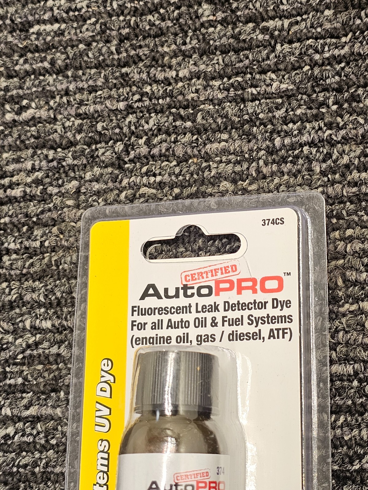 (QTY 7) AUTO PRO 374CS 1 OZ OIL GAS FUEL SYSTEMS LEAK DETECTOR UV DYE