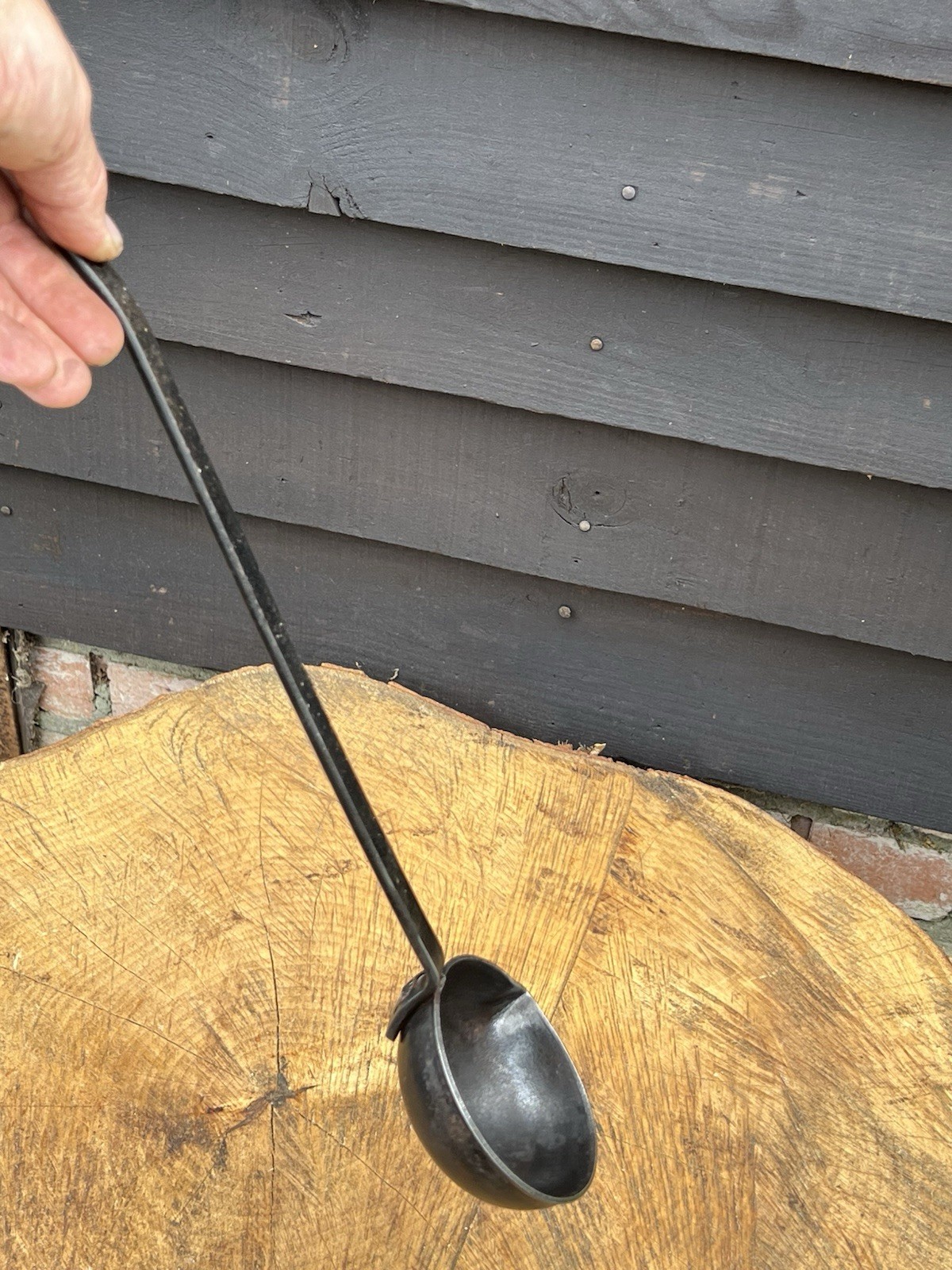 Vintage Monument 15.5” Blacksmiths Smelting Ladle Pouring Ladle Old Tool(ref A1)
