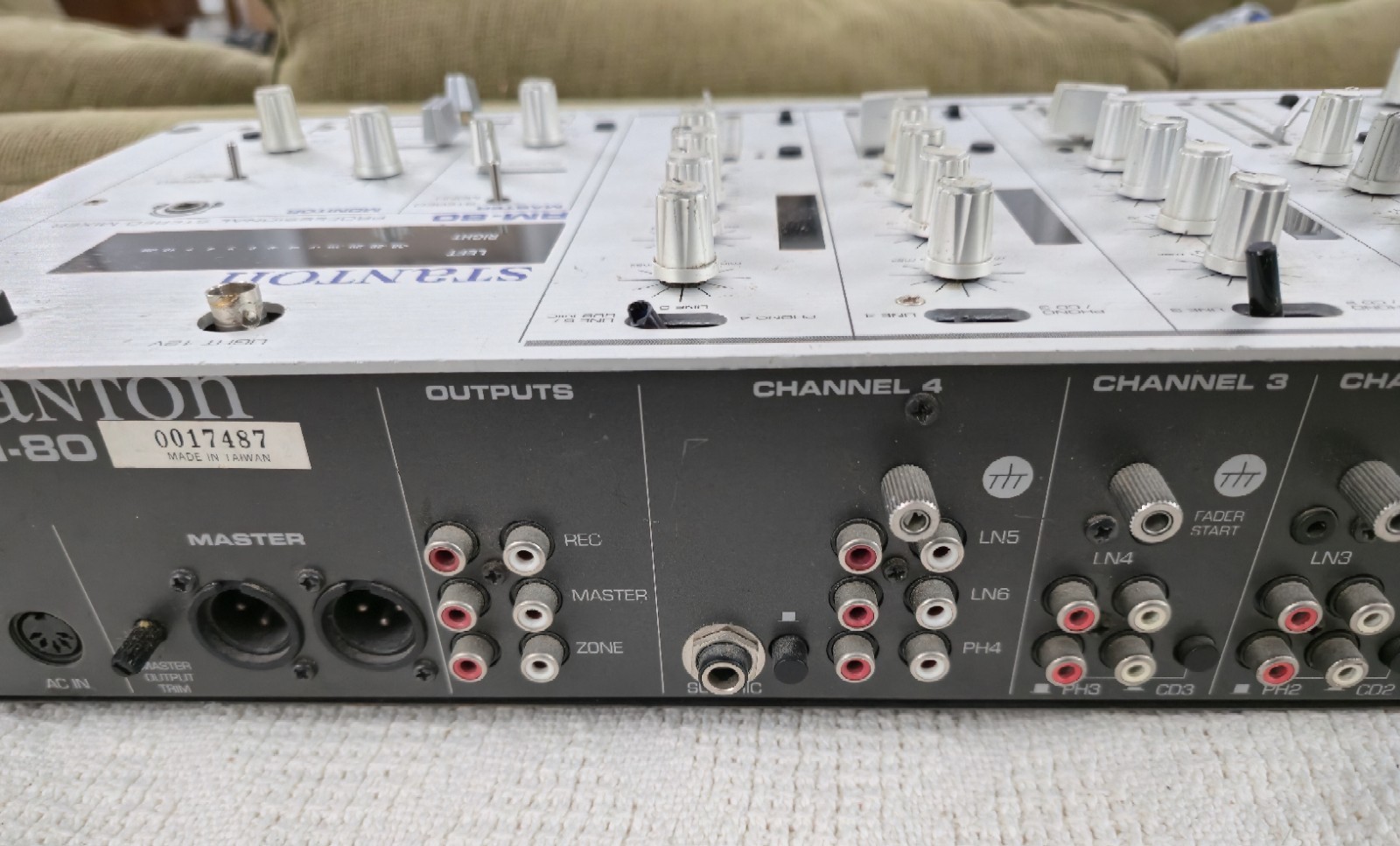 Stanton RM-80 Professional Stereo Mixer Clean Great Shape Untested Nice!