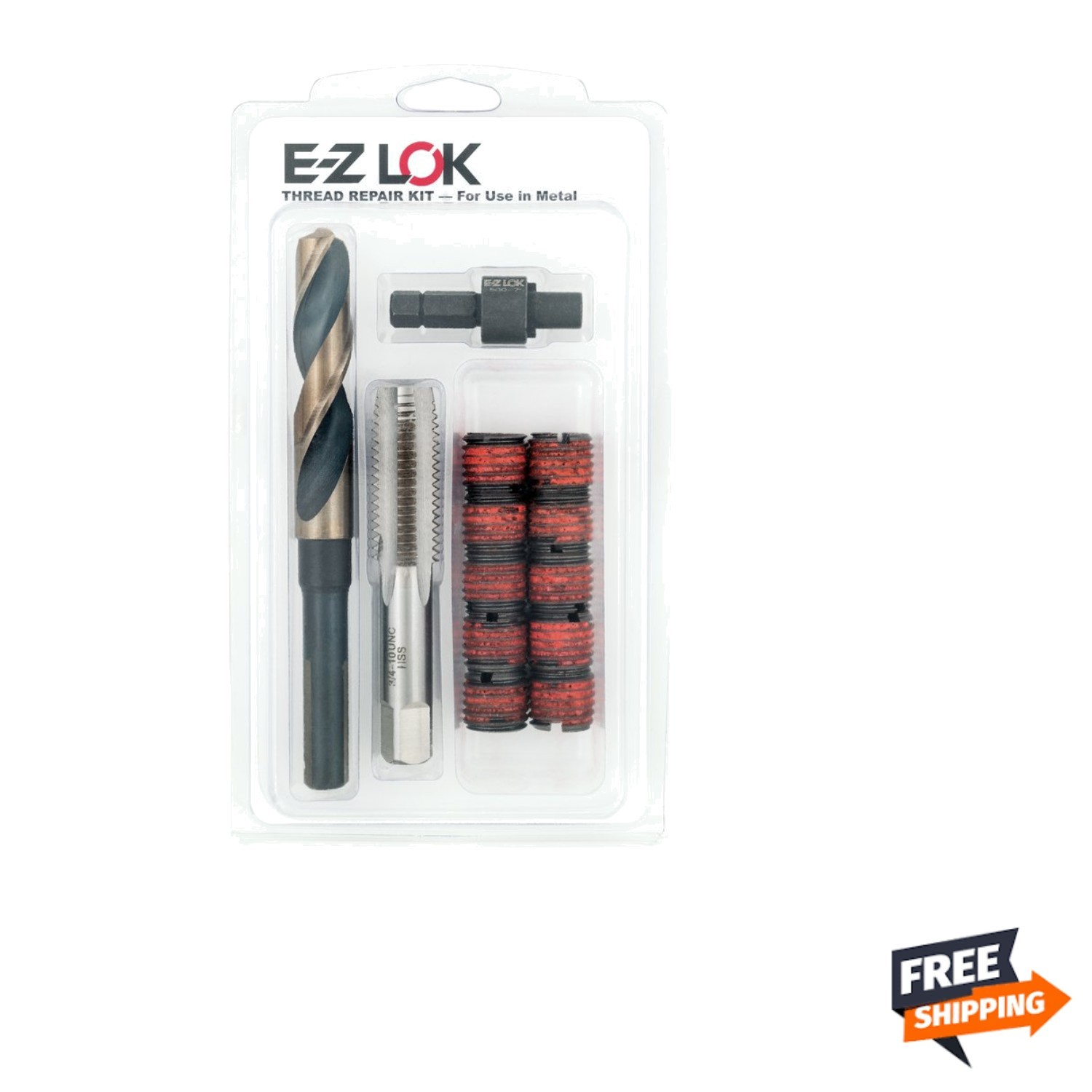 Strong 1/2-20 Thread Repair Kit for Aluminum & Cast Iron - 20 Inserts Included
