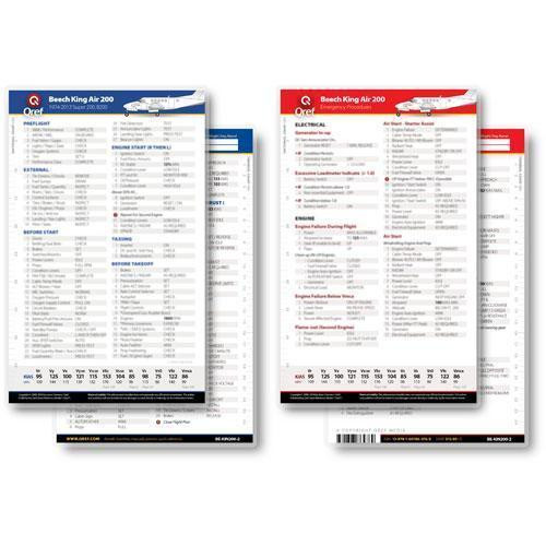 NEW Qref Cessna 172P Skyhawk (1981-86) Pilot Aircraft Procedures Checklist Card