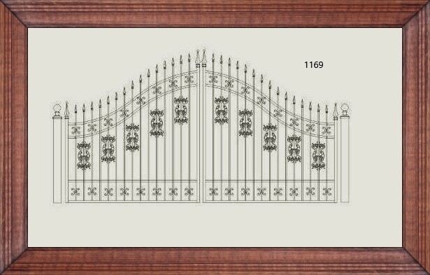 On Sale! #1169 Steel Iron Metal Driveway Entry Gate 12' Home Security Safety USA