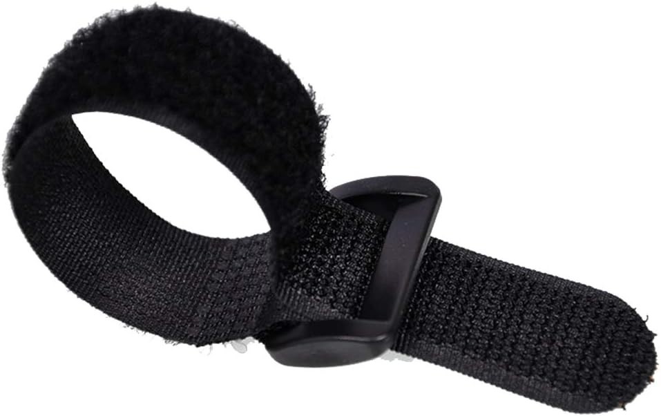 HUAPX Fastening Hook and Loop Cable Straps,10Pack Black 1" x 16",