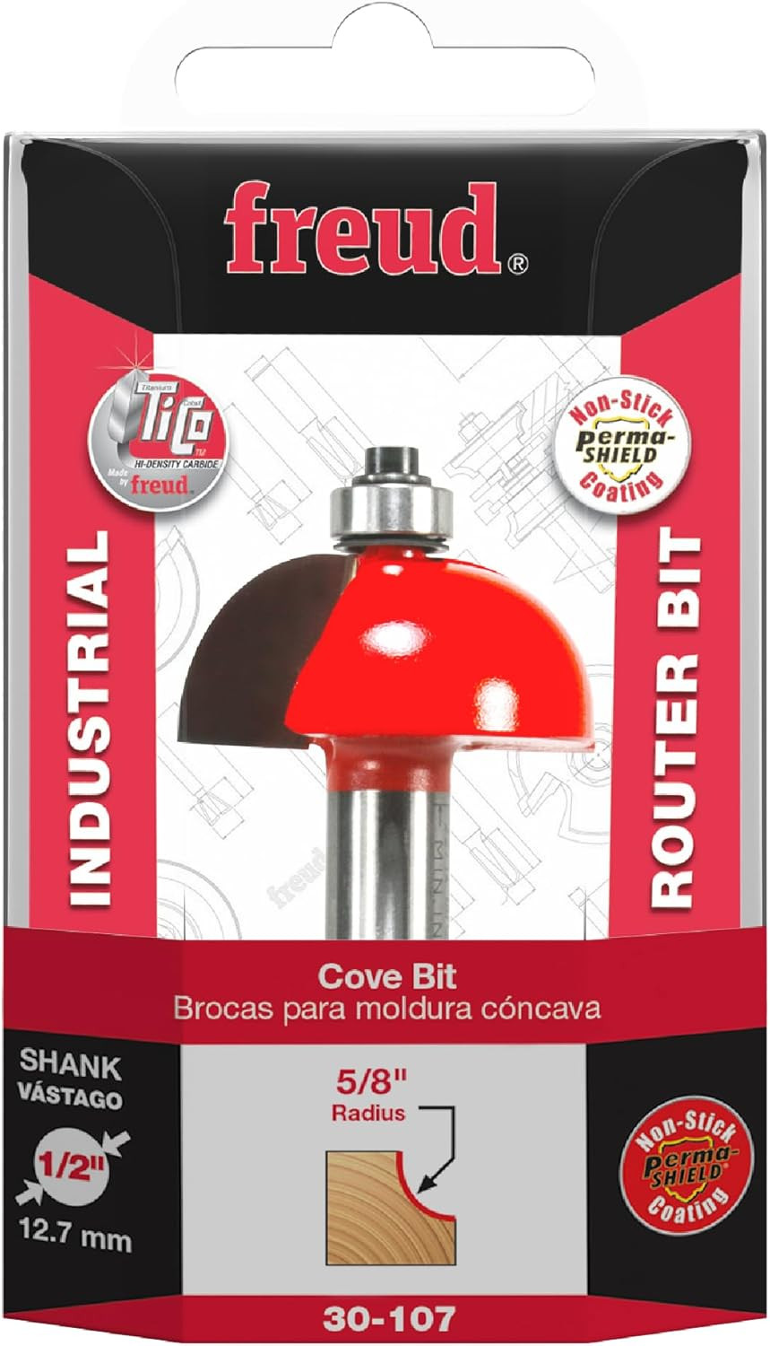 30-107: 5/8" Radius Cove Bit with 1/2" Shank