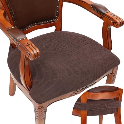 Dining Chair Seat Covers for Dining Room Chairs with Standard 2 Walnut Brown