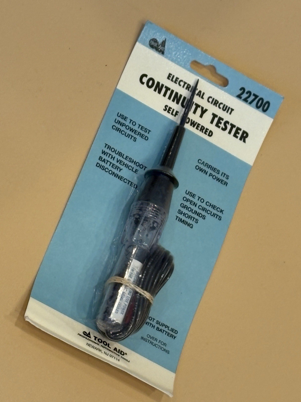 Tool Aid Corp - 22700 Continuity Tester, Self Powered