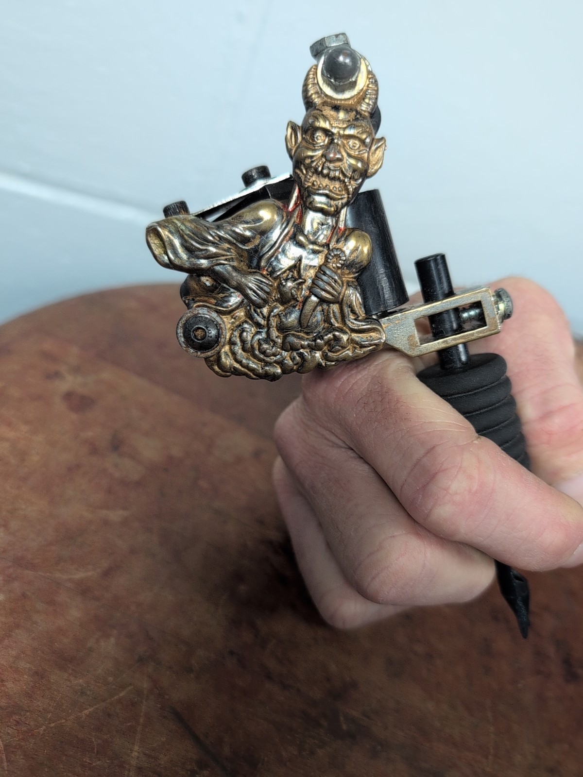 Vintage Coil Tattoo Machine Custom Made Brass