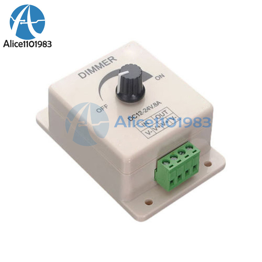 12V 8A PIR Sensor LED Strip Light Switch Dimmer Brightness Controller Power Save