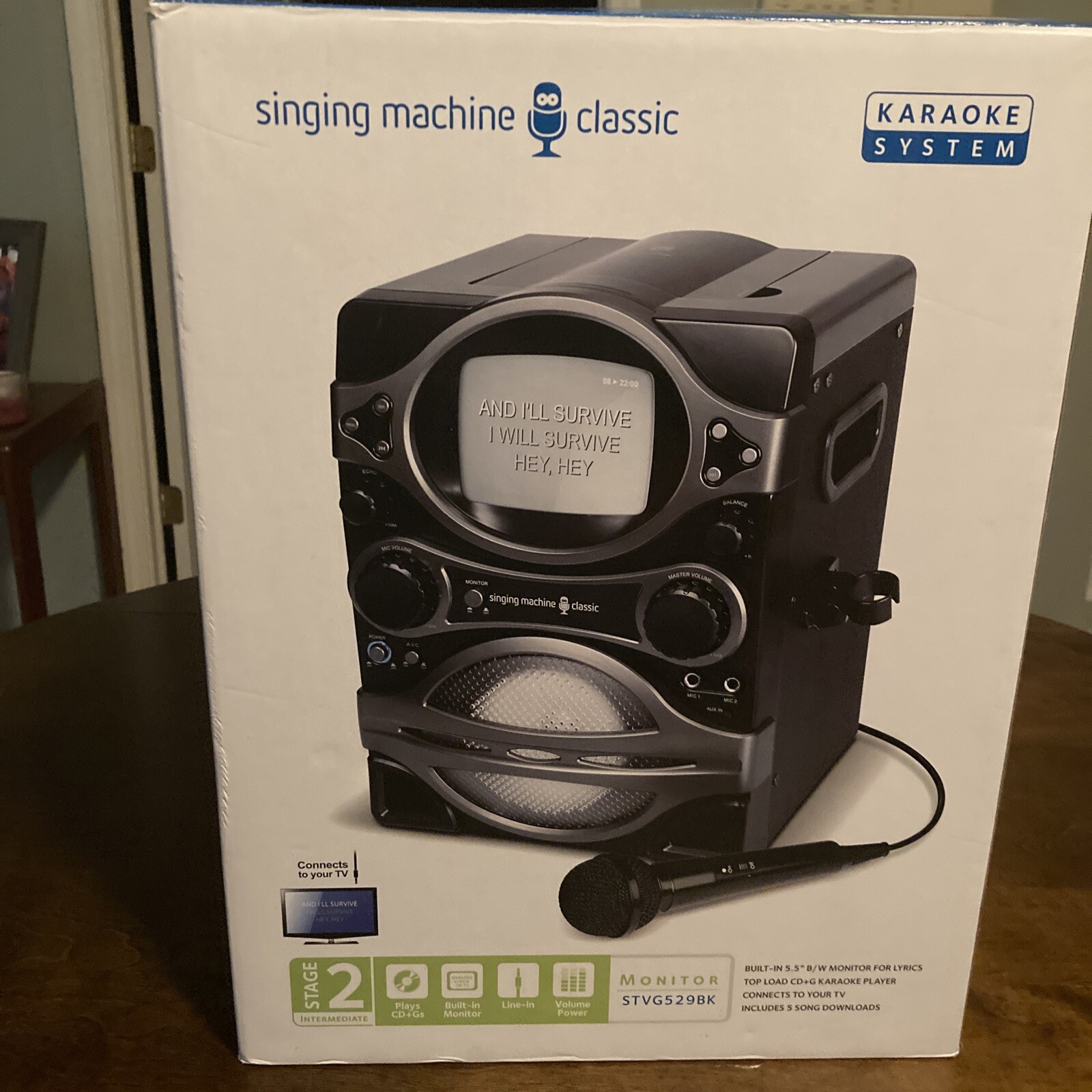 Karaoke System Classic Series  The Singing Machine STVG529BAppears to be unused