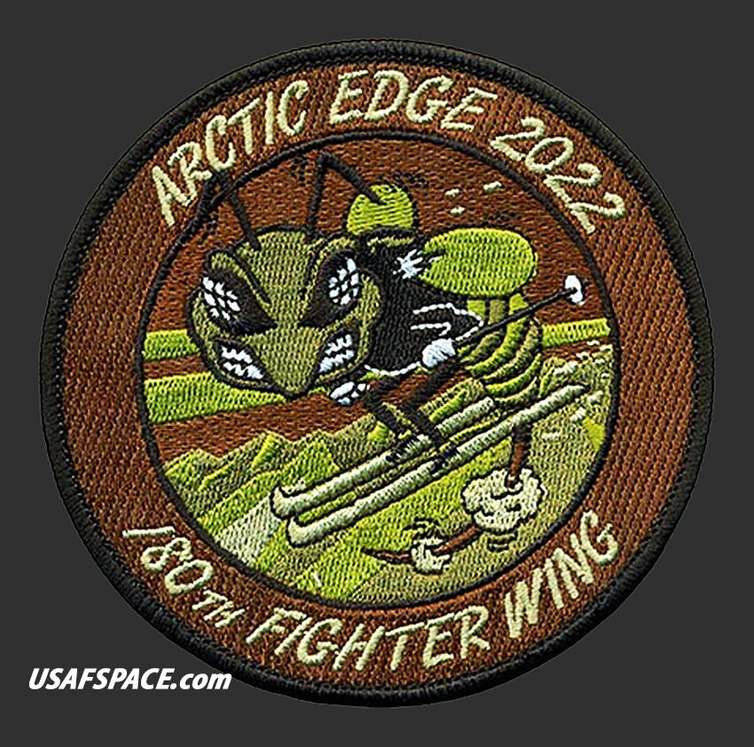 USAF 180th FIGHTER WING -F-16– ARCTIC EDGE 2022 -Toledo ANGB- ORIGINAL VEL PATCH