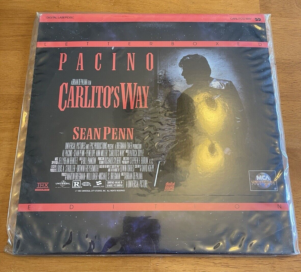 Carlito’s  Way (Laserdisc, 1994) Letterboxed Edition 2 Disc Set, Al Pacino