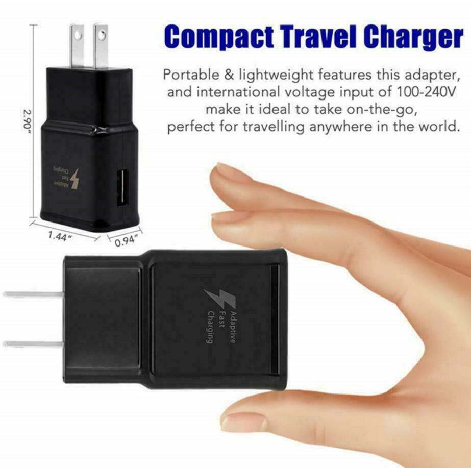 Fast Wall Charger Plug + USB Type C Cable For Samsung Galaxy Note 10 S8 S9 S10