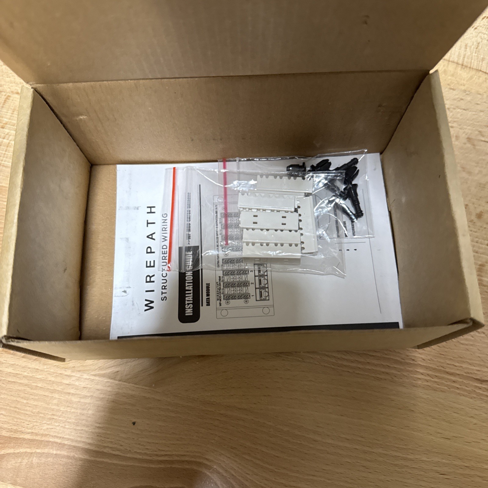 Wirepath Data Patch Module WP-MOD-CAT6A-DATA8x8, 110 punchdown to RJ45