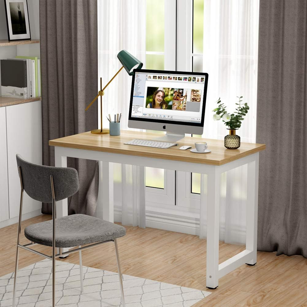 Tribesigns Computer Desk, 47 Inch Modern Simple Office Desk Computer Table Study