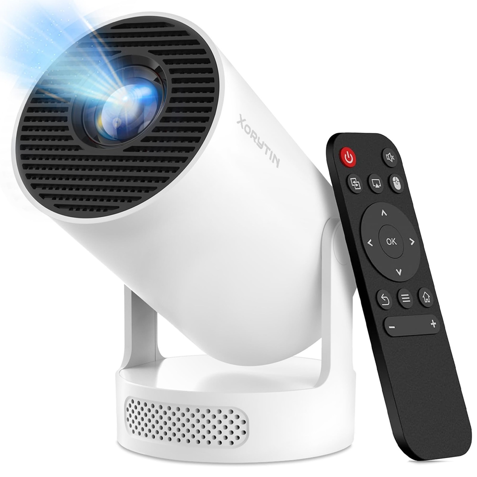 Projector with WiFi and Bluetooth, Mini Projector with Built-in Apps, 4K Supp...