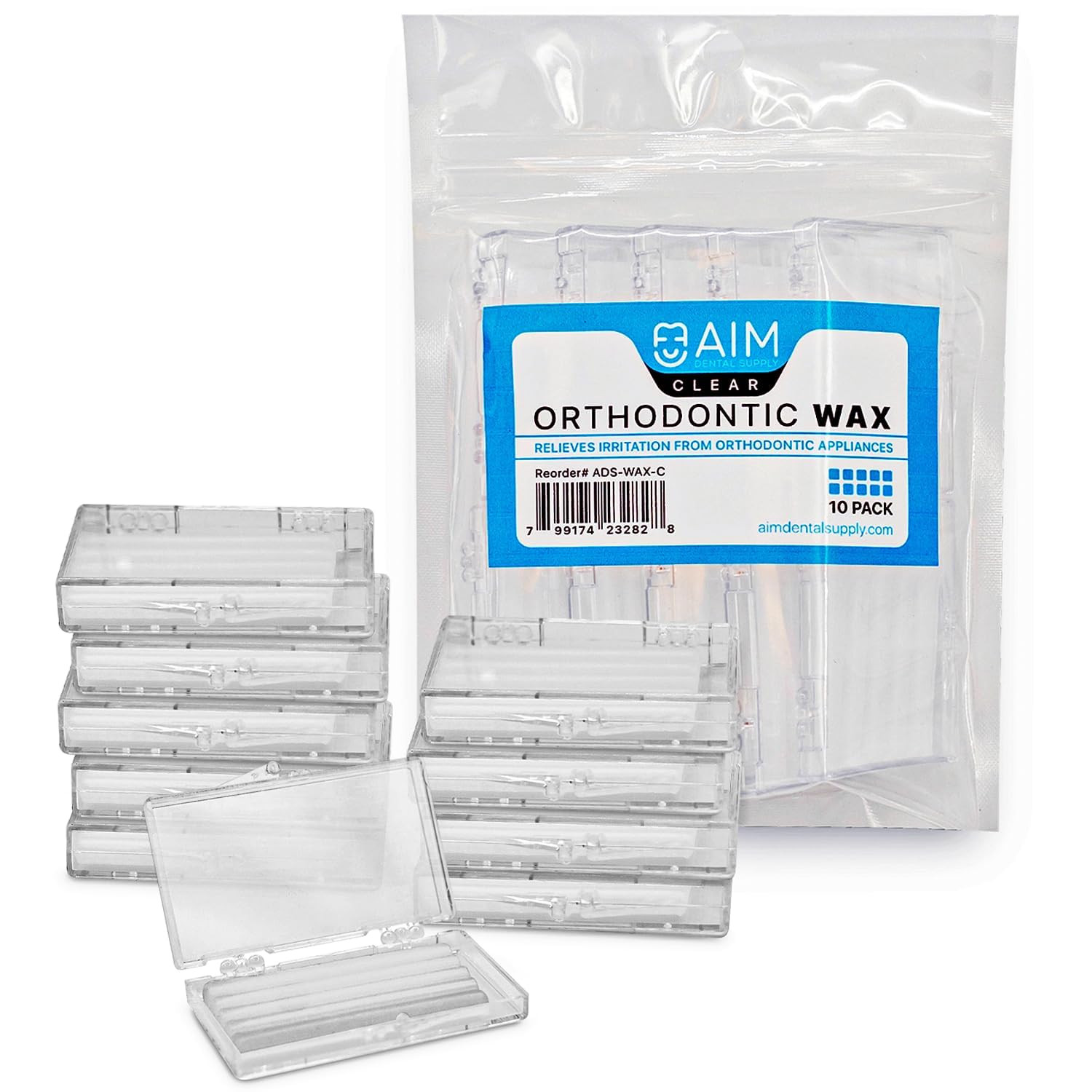 AIM Orthodontic Wax for Braces & Aligners – Dental Wax Braces Care Solution, Uns
