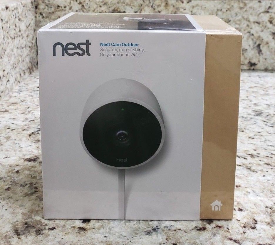 NEST Cam Outdoor Security Camera Model NC2100ES - Sealed NEW (Not Google Cam)