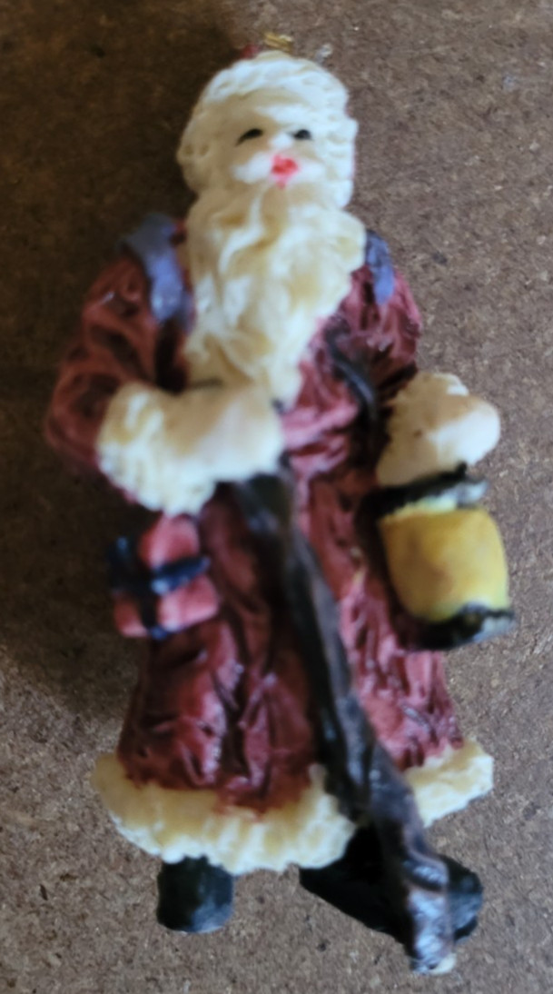 Santa Clause Lantern Tabletop 3" Tall Christmas Holiday Decoration Festive Cute