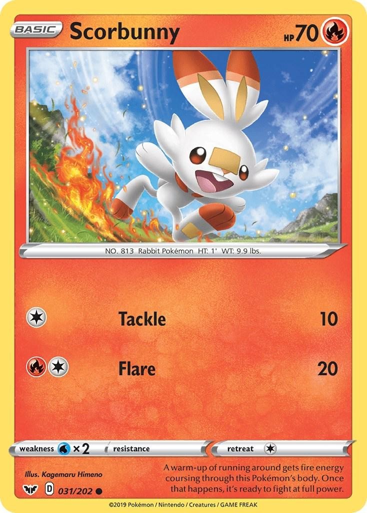 Scorbunny 031/202 Swsh01: Sword & Shield Regular