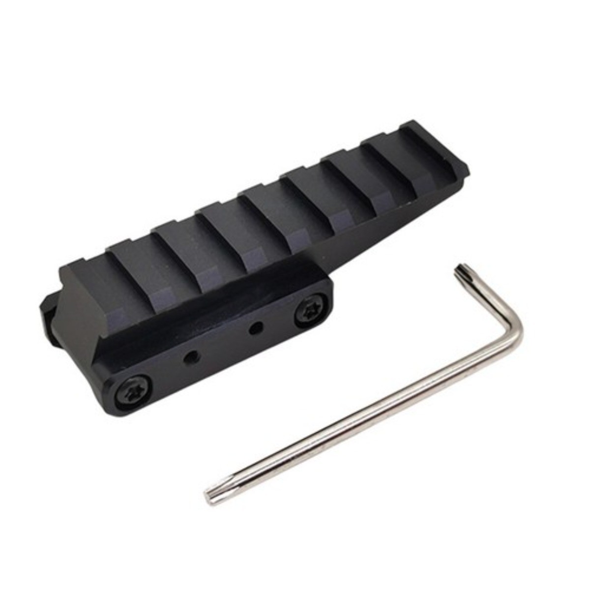 Tactical Picatinny Rail 3.5 inch Optics Riser Mount Red Dot Riser Mount 8 Slots