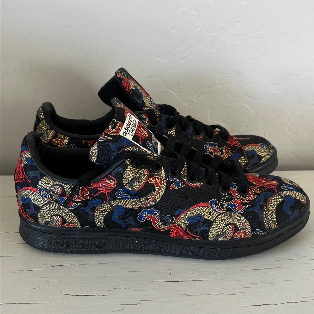 Adidas Stan Smith Dragon Boat Festival Sneakers Black Men's Size 6