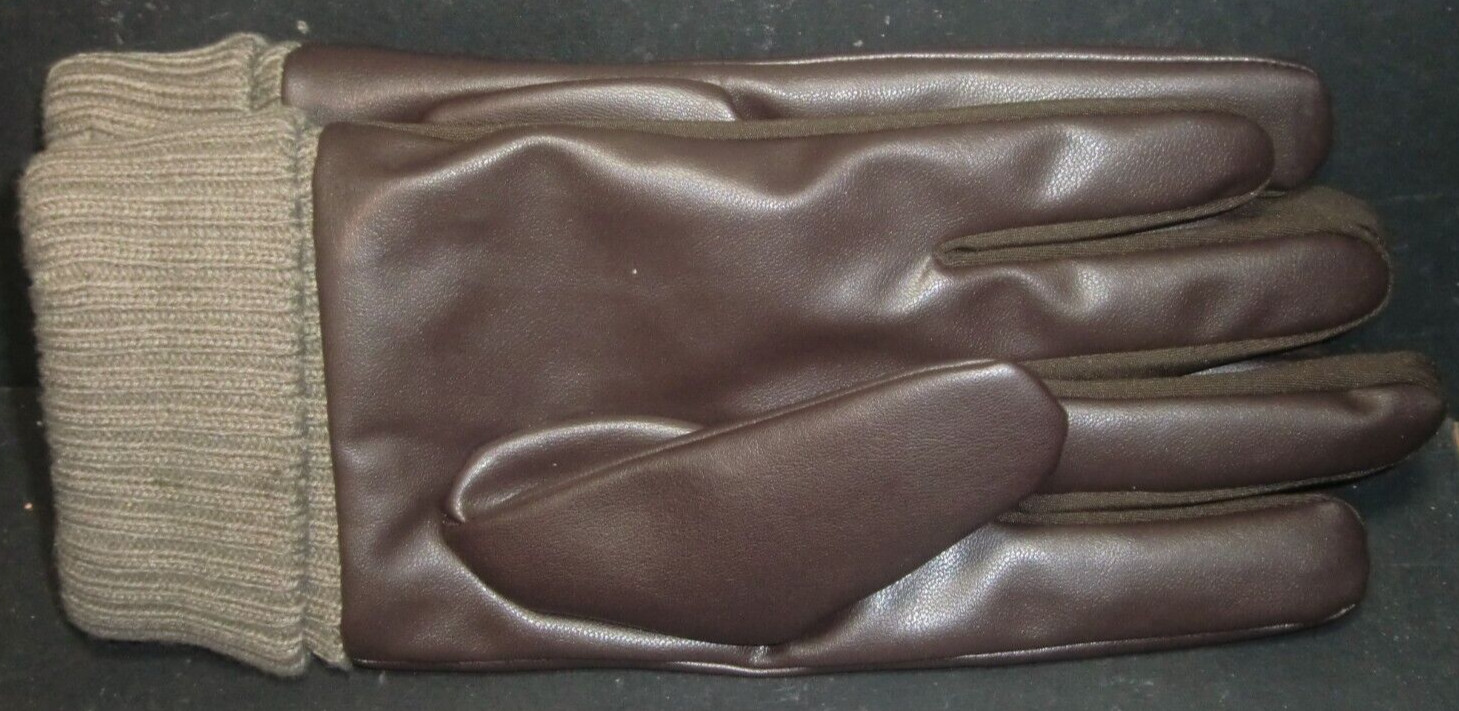 Isotoner Men's 4-Way Stretch, Touchscreen Compatible 731M1 Brown Gloves, Medium