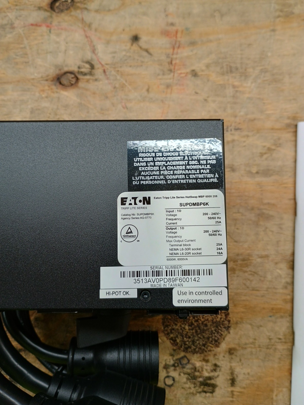 Tripp Lite SmartOnline Maintenance Bypass SUPDMBP6K