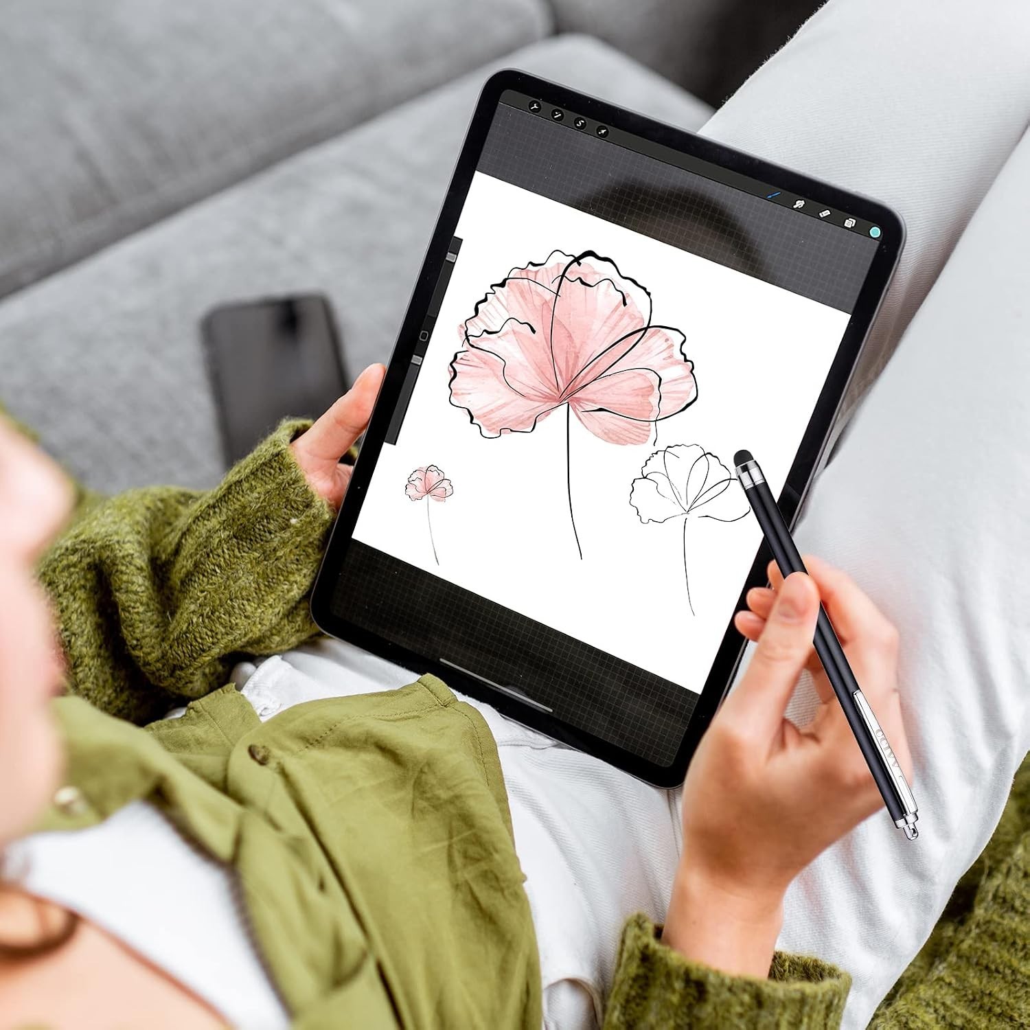 Precision 3-Piece Touchscreen Stylus Set with Replaceable Tips
