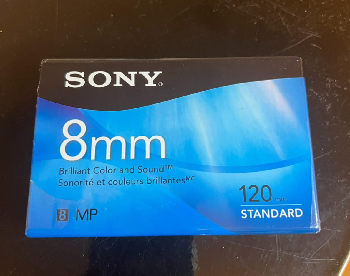 Sony 8mm Video Cassette 120min Standard MP Blank Tape Hi8 Camcorder Recording