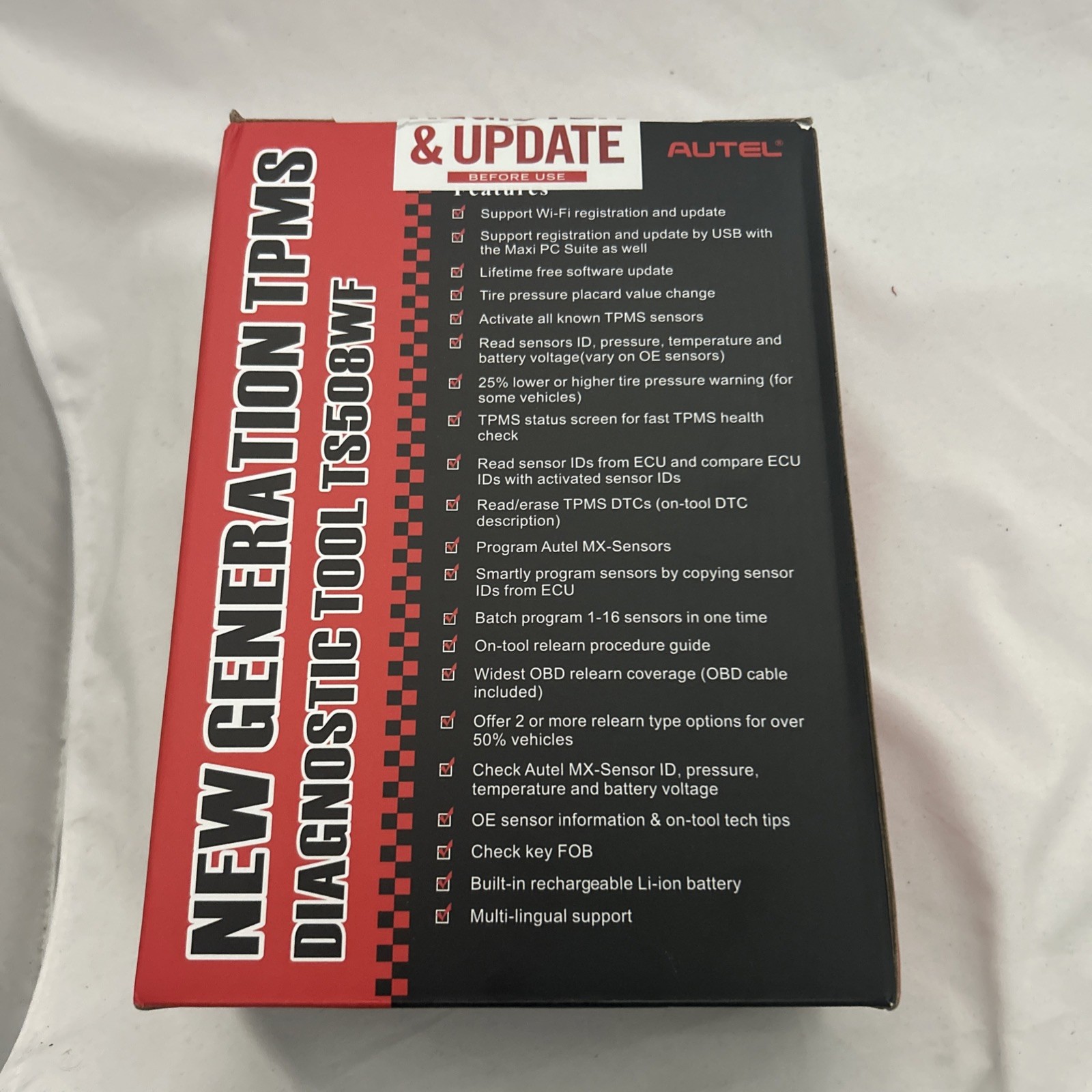 NEW Autel MaxiTPMS TS508WF TPMS - Relearn Reset Tool