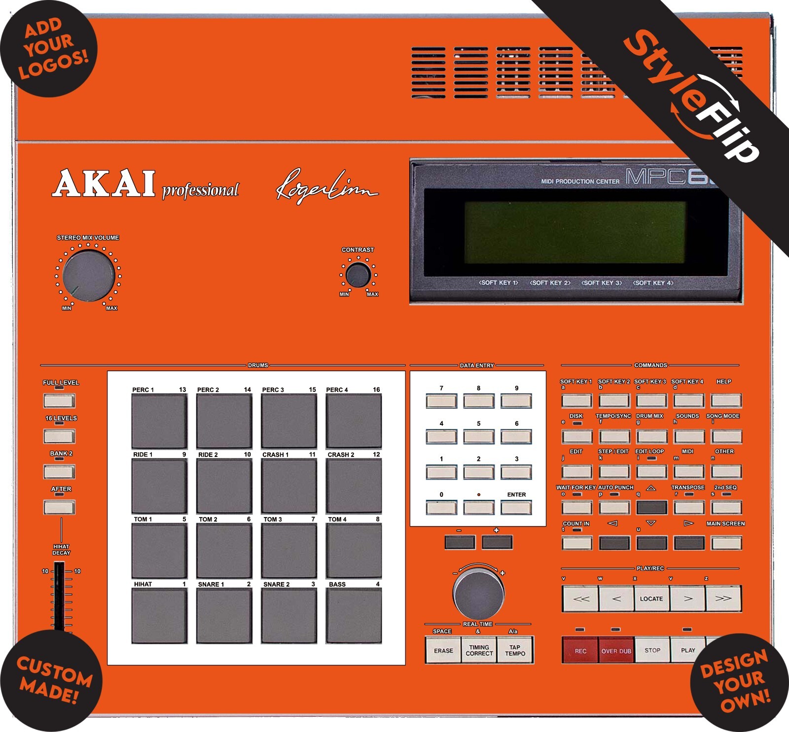 Akai MPC-60 Skin | Custom Design | Protective Decal | StyleFlip Skins