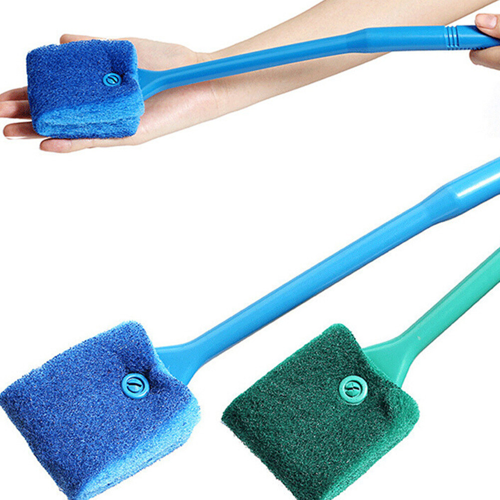 2 PCS Fish Tank Cleaning Brush Aquarium Scrubber for