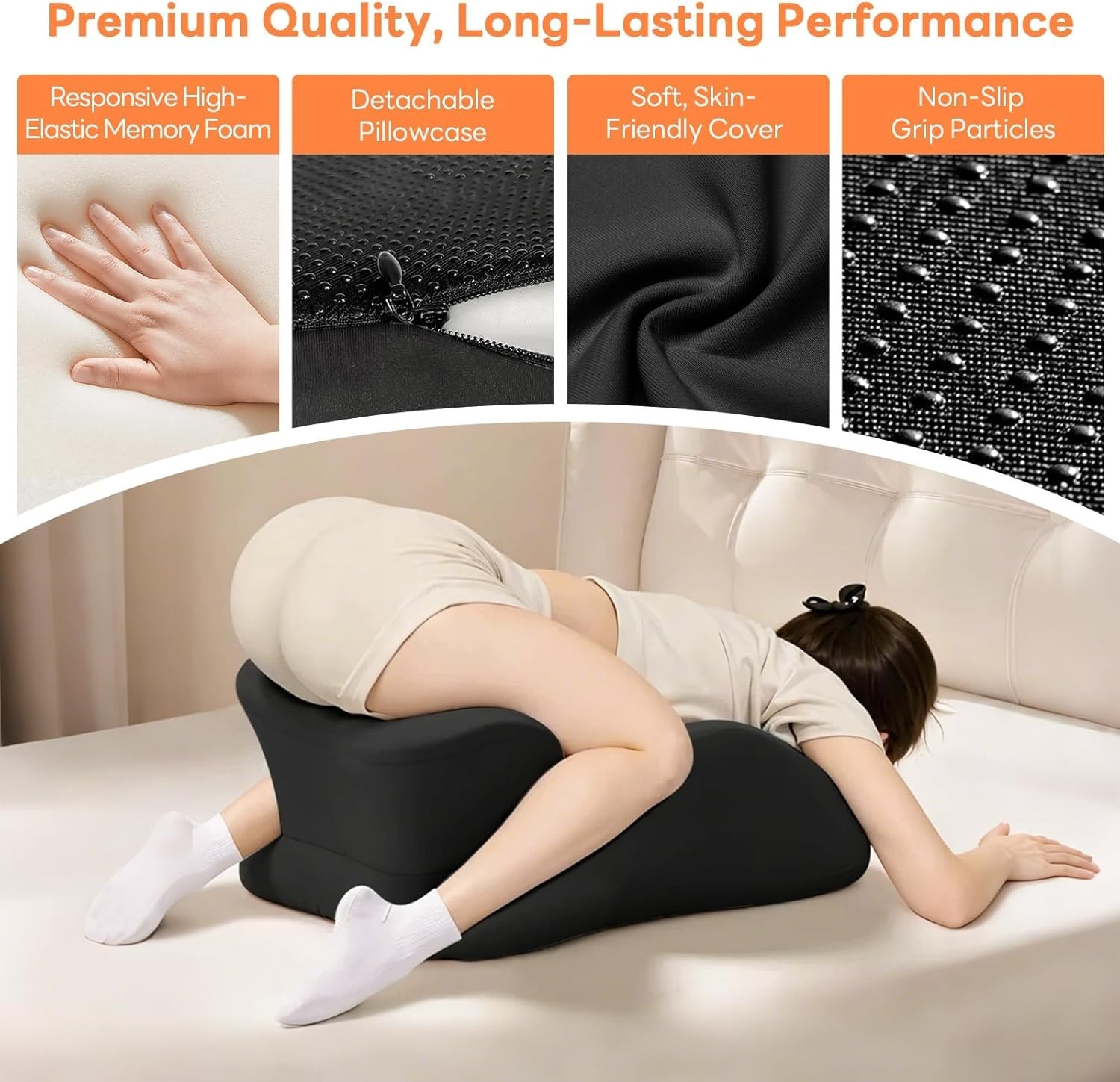 Sweet Spot Pillow,Couples Pillow, 27° Angle Perfect Position Memory Foam Support