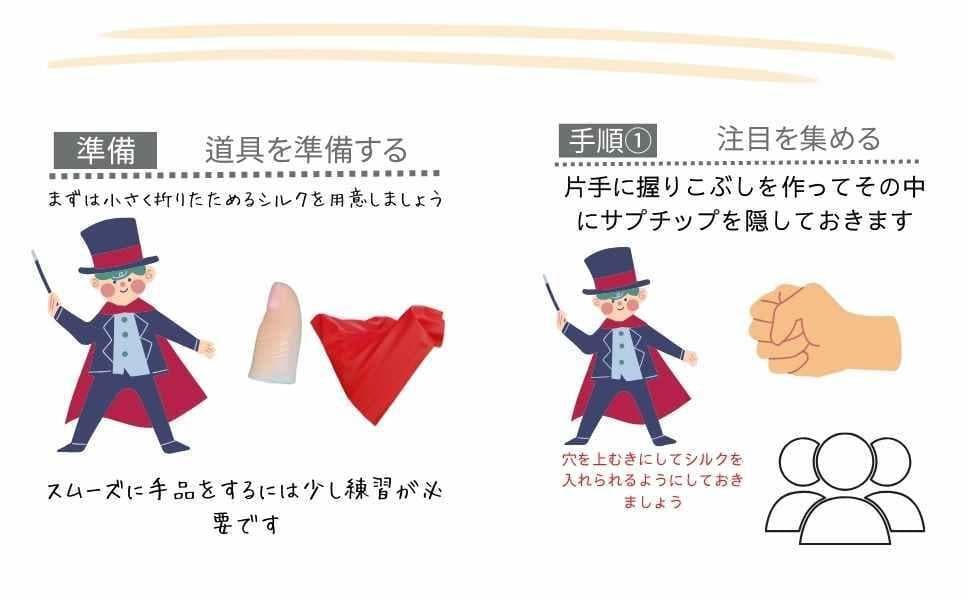 Second hand magic tricks A965 Thumb Tip set SalonStage Magic Party Goods